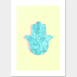 water hamsa Posters and Art